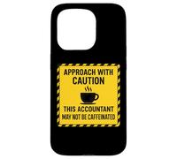 Attenzione questo contabile potrebbe non essere amante del caffè con caffeina Custodia per iPhone 15 Pro