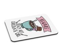 Attenzione Ragazza Cioccolata Calda Mat Mouse PC Scherzo Divertente Bambini