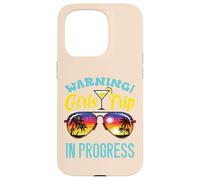 Attenzione ragazze viaggio progresso occhiali da sole vacanze estive donne Custodia per iPhone 15 Pro