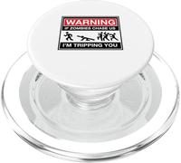 Attenzione! Se gli zombi ci inseguono, ti faccio inciampare! STAMPA PopSockets PopGrip per MagSafe