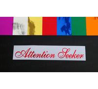 Attenzione Seeker Auto Adesivi Vinile Decalcomania Specchio Chromes 7 Colori Die