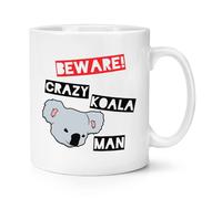 Attenzione Uomo Koala Pazzo Tazza 10oz - Divertente Australia Divertente
