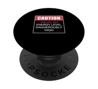 Attenzione Visual Kei Livello Energetico Pericolosamente Alto V-Kei Amante PopSockets PopGrip Adesivo