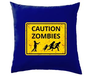 Attenzione Zombie Cartello Stradale - Cuscino - Halloween Divertente Costume