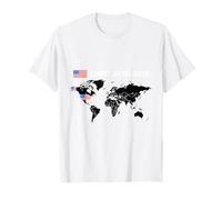 Atterrato sulla luna USA Pride Design Liberty Emblem Maglietta