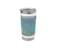 Attersee di Gustav Klimt (1900) Bicchiere termico in acciaio inox doppia parete