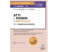 Atti e pareri di diritto civile per l'esame di avvocato 2026. Con aggiornamento online