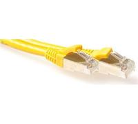Atti Giallo 0,5 metri SFTP CAT6A Patch Cavo SNAGLE IN CONNETTORI RJ45. CAT6A S/FTP SNAGLESS YL 0,50M (FB6800) NEW