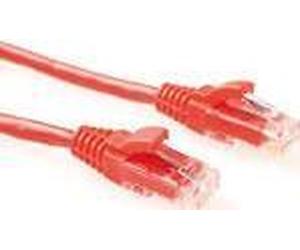 Atti il livello del cavo patch di pat5 U/UTP Cat5E RED con connettori RJ45. CAT5E U/UTP Component RD 1.00M (IK5501) NEW