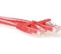 Atti Red 1 metro U/UTP CAT6 Cavo Patch SNAGLE IN CONNETTORI RJ45. CAT6 U/UTP SNAGLILS RD 1.00M (IS8501) NEW