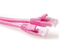 Atti rosa 7 metri U/UTP CAT6A Cavo Patch SNAGLE IN CONNETTORI RJ45. CAT6A U/UTP SNAGLENS PK 7.00M (IB2407) NEW