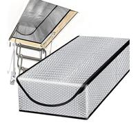 Attic Door Cover, Insulation Barrier, Energy Saver, UV Resistant Material, 54.33x25x11.02 inches, Reusable Zipper Design, Suitable for Garage, Basement, Workshop, RV, Studio, Dog