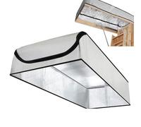 Attic Door Insulation, Energy Saving Cover, 54.33x25in Uv Resistant Protector, Reusable Thermal Barrier, Adjustable Easy Install Design for Garage Basement Studio Rv Workshop