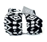 Attico Nero, Bianco Jacquard Cotone, Diamante Forma Bagno, 2 Mano, O 4 Salvietta