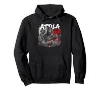 Attila The Hun dalle Steppe We Rise World Burns Felpa con Cappuccio