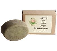 ATTIS - Shampoo barretta di argan, con argilla di bentonite di calcio, olio essenziale di tea tree e carota, gel di aloe vera, senza solfati, per uomini e donne