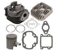 Attisfiera Kit cilindro 50cc ghisa per MBK Booster Testata Pistone Bi-segmenti Tipo Origine Bw's Spirit Stunt Slider Rocket Next Minarelli Vertical tutti i modelli prima e dopo il 2004