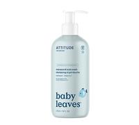 ATTITUDE Baby Leaves, Hypoallergenic 2 in 1 Shampoo & Body Wash, Almond Milk, 16 Fluid Ounce