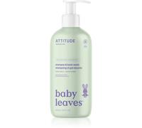 Attitude Baby Leaves Shampoo & Body wash shampoo e doccia gel per bambini Sweet Apple 473 ml
