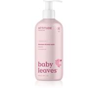 Attitude Baby Leaves Unscented gel doccia e shampoo 2 in 1 per bambini 473 ml