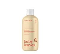 ATTITUDE Bubble Body Wash for Baby, EWG Verified, Dermatologically Tested, Plant and Mineral-Based, Vegan, Pear Nectar, 473 mL