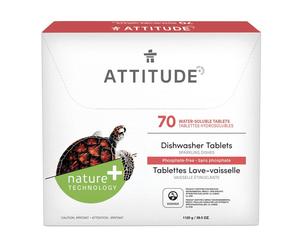 Attitude - Compresse per lavastoviglie senza fosfati, 70 dosi