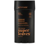ATTITUDE Deodorante naturale per uomo Super Leaves, Patchouli e Bourbon, 75 g
