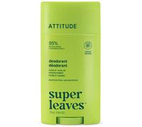 ATTITUDE Deodorante Naturale Super Leaves, pera e ambra, 75 g Senza alluminio