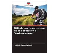 Attitude des lycéens vis-à-vis de l'éducation à l'environnement