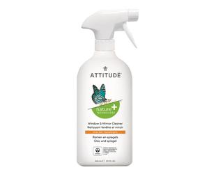 Attitude - Detergente per vetri e specchi al profumo di scorza di limone, 800ml
