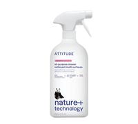ATTITUDE Detergente spray multiuso, verificato EWG, vegano, realizzato con il 94% di ingredienti vegetali, senza striature, per cucina, bagno, vetro e altro, inodore, 800 ml