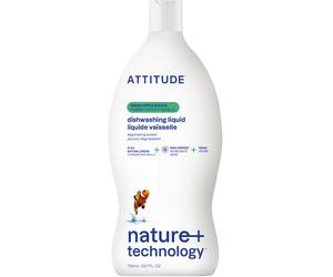 ATTITUDE Detersivo Liquido Piatti - Mela e Basilico - 700 ml