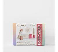 ATTITUDE Happy Berry Makeup Box Set, EWG Verified, Titanium Dioxide-Free, Plastic-free, Plant and Mineral-Based Ingredients, Vegan Beauty Products, Set of 3 Makeup Sticks