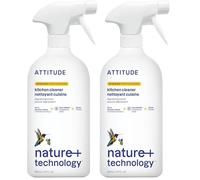 ATTITUDE Kitchen Cleaner, EWG Verified, Advanced Degreasing Power, Plant and Mineral-Based, Vegan Household Products, Citrus Zest, 800 mL (Confezione da 2)