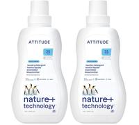 ATTITUDE Liquid Laundry Detergent, EWG Verified Laundry Soap, HE Compatible, Vegan and Plant Based Products, Wildflowers, 35 Loads, 1.05 Litre (Confezione da 2)