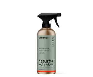 ATTITUDE Multi-Purpose Cleaner, EWG Verified, Plant and Mineral-Based Ingredients, Vegan Household Products, Refillable Aluminum Bottle, Orange and Sage, 473 ml