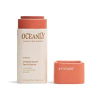 ATTITUDE Oceanly Plastic-Free Lightweight Blush Stick, Titanium Dioxide-Free, EWG Verified, Vegan Makeup, Ginger, 8.5 grams