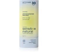 Attitude Sunly Sunscreen Face Stick Sensitive Oatmeal Unscented SPF 30 20 g