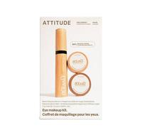 ATTITUDE Oceanly Brown, set di trucco EWG, mascara con ombretto e siero per ciglia verificati, bellezza vegana, set di 3 prodotti