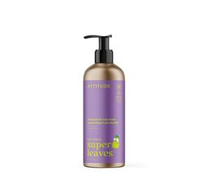 ATTITUDE Shampoo and Body Wash for Kids, EWG Verified Hair and Body Cleanser, Dermatologically Tested Soap, Plant and Mineral Based Bath Products, Vegan, Refillable Bottle, Vanilla and Pear, 473 mL