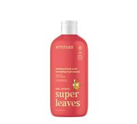 ATTITUDE Shampoo and Body Wash for Kids, EWG Verified, ingredienti a base di piante e minerali, ipoallergenici Vegan and Cruelty-Free, Vanilla & Pear, 16 Fl Oz