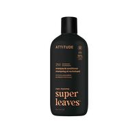Attitude Super Leaves Men's Shampoo and Conditioner 2-in-1 shampoo e balsamo 2 in 1 per uomo Patchouli & Bourbon 415 ml