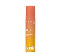 ATTITUDE Spray solare MineralSPF 50, ampio spettro all'ossido di zinco, controllato EWG, non nano, senza aerosol, resistente all'acqua, leggero per viso e corpo, vegano, profumo di cocco tropicale, 80