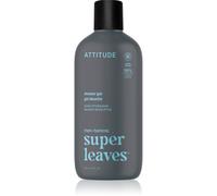 ATTITUDE Gel doccia da uomo, 98% di ingredienti di origine naturale, senza parabeni e ftalati, verificato da EWG, pulisce senza seccarsi, eucalipto e salvia, 415 ml