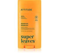 ATTITUDE Deodorante Naturale Super Leaves, Fiori d'Arancio ed Eucalipto, 75 g Senza alluminio
