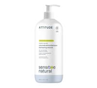 ATTITUDE Volume and Shine Hair Shampoo for Sensitive Dry Scalp, EWG Verified, Soothing Oat, For Thin Hair, Naturally Derived Ingredients, Vegan and Plant-Based, Unscented, 946 mL