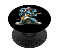 Attitudine Chitarra a dondolo con elefante PopSockets PopGrip Adesivo