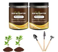 Attivatore del terreno per piante, fertilizzante liquido per piante da interno e da esterno,terriccio per invasatura e compost, integratore nutrizionale per la crescita delle piante (2PC,120G,1)