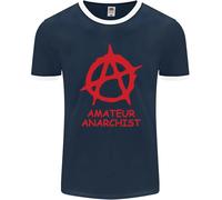 Attivista Anarchico Divertente Uomo Ringer T-Shirt FotL