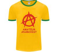 Attivista Anarchico Divertente Uomo Ringer T-Shirt FotL